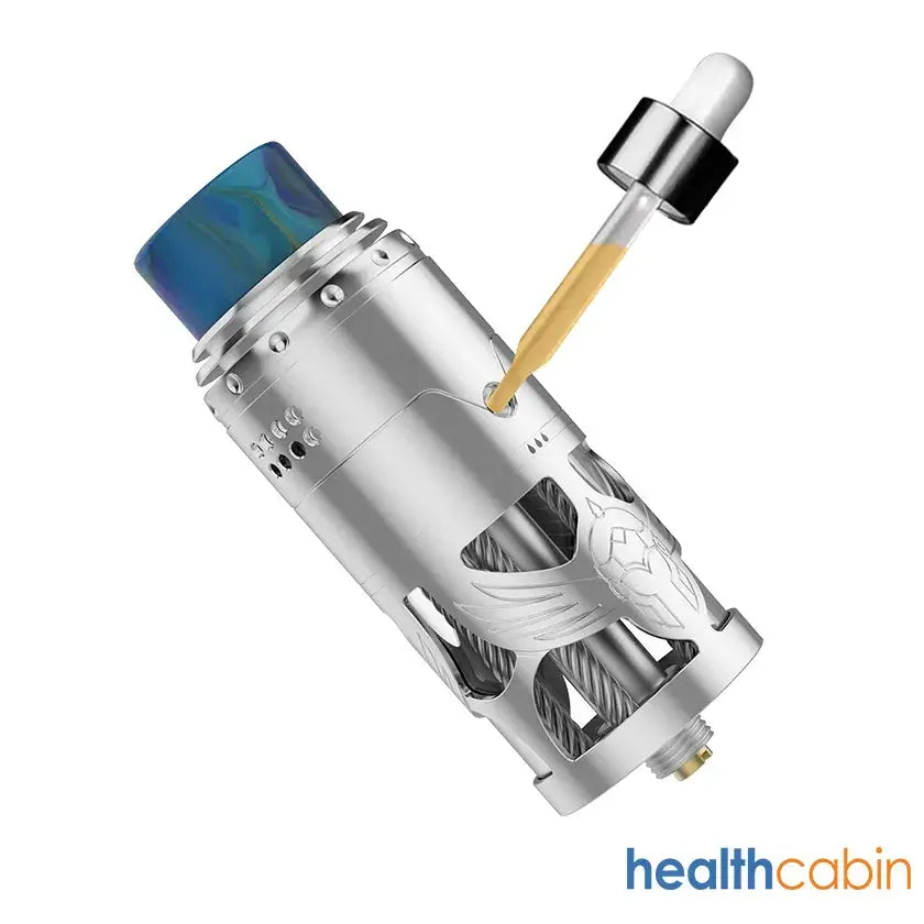 Brunhilde Top Coiler RTA by Vapefly, showcasing its sleek design and top-filling feature.